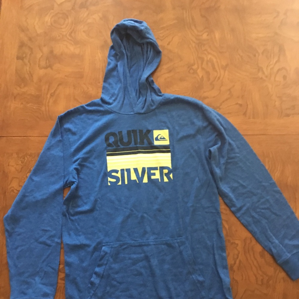 boys quick silver hooded long sleeve t shirt
